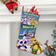 thumbnail image 2 of Word Party Tema: Calcetines de Navidad, fino lino blanco para colgar en escaleras y chimenea, decoración navideña para el hogar, regalo de Navidad.54cm×38cm, 2 of 5