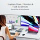 thumbnail image 2 of Conmutador KVM DXchip de 2 puertos USB‑C con doble monitor, 2 of 9