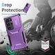 thumbnail image 3 of Funda Resistente para Samsung Galaxy S24 Ultra con Tapa Deslizante y Protección Militar Morado, 3 of 6