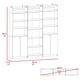 thumbnail image 5 of Combo 2 Estantes 2 Puertas + Estante 5 Repisas + 3 Complemento Blanco, 5 of 9