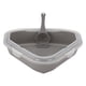 thumbnail image 1 of Bandeja De Arena Para Gatos Con Pala Bandeja De Arena Para Gatos Triangular Bandeja De Arena Duradera Para Gatos Gris, 1 of 5