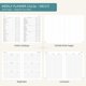 thumbnail image 4 of Planificador BEZEND A5 15,5 x 21,5 cm 2026-2027 Semanal/Mensual, 4 of 9