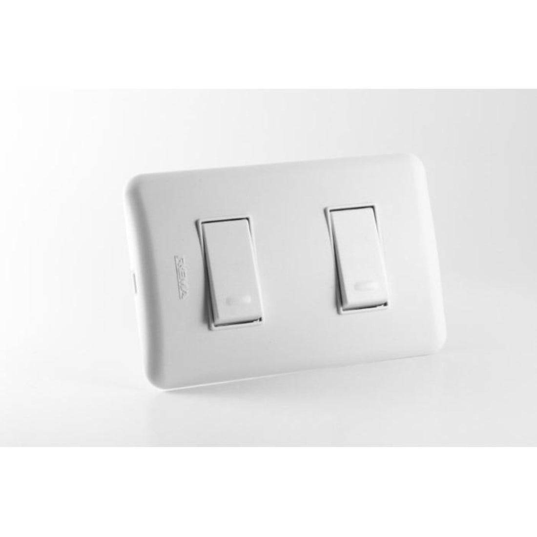 Rema - Interruptor Doble 9/12 Embutido 10a Blanco