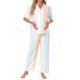 thumbnail image 1 of INSPIRE CHIC Conjunto de Pijamas de Maternidad para Mujeres con Mangas Cortas para Lactancia, Ropa de Dormir para Postparto, Conjunto de Pantalones Cortos y Largos S Rosa Claro, 1 of 6