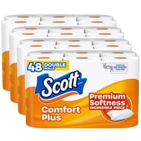 Papel Higiénico Scott Comfortplus 48 Rollos Dobles De 1 Capa
