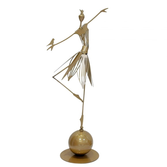 Danza Chica Estatua Decoración Chica Estatuilla Para Porche Decoración Del Hogar Pájaro Izquierdo