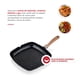 thumbnail image 5 of Sartén Grill Thomas TH-MS28NM 28 cm Cuadrado Aluminio Fundido Plancha Parrilla Asador Antiadherente Cerámico Marmoleado Apto Inducción Mango Color Madera Negro, 5 of 6
