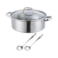 Bothyi - Olla Caliente Shabu Shabu Con Tapas, Utensilios De Cocina, Utensilios De Cocina Para Fiesta, Restaurante, Hogar, 32Cm