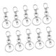 thumbnail image 2 of 10 Piezas De Broche De Pinza De Langosta De Plata Llavero Accesorios De Joyería, 2 of 3