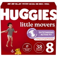 Pañales Huggies Little Movers Talla 8 (21+ Kg) 38 Unidades