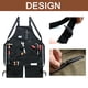 thumbnail image 5 of Delantales de carpintería para hombre y mujer | Delantal de trabajo de lona encerada resistente con bolsillos | Tirantes cruzados | Delantal ajustable hasta talla XXL | Regalo para carpintero, 5 of 5