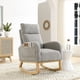 thumbnail image 2 of [Video] Welike 27.6"W Modern Accent High Backrest Living Room Lounge Arm Rocking Chair, Two Side Pocket(W83453336), 2 of 3