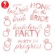 thumbnail image 4 of Decoraciones para ventanas de coche Beistle Bachelorette, oro rosa, 9 unidades, 4 of 7