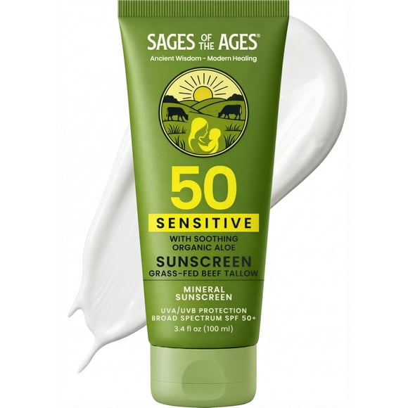 Protector Solar De Sebo De Res Alimentada Con Pasto Spf 50 100 Ml