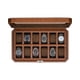 thumbnail image 1 of Caja de relojes ROTHWELL de 12 compartimentos en cuero color tostado/marrón, 1 of 9