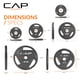 thumbnail image 3 of Set de discos de peso olímpicos de hierro fundido CAP Barbell de 285 lb, 3 of 6