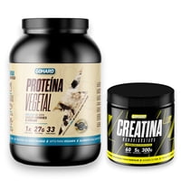 Gohard - Proteína Vegetal Pack Creatina Monohidratada 60 Serv. Cookies & Cream