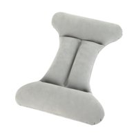 Magideal - Silla De Soporte De Espalda Silla De Cojín Cojín De Retroceso Presiona Transpirable Para Inflar La Almohada De Soporte Del Cojín De La Cama Para Condu Gris