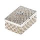 thumbnail image 2 of caja de almacenamiento hueco de diamantes de imitación baratijas plateadas imán caja del corchete decoración, 2 of 5