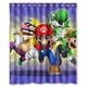 thumbnail image 1 of Cortina de ducha de Super Mario Running con ganchos, tamaño 60 x 72 pulgadas, 1 of 3