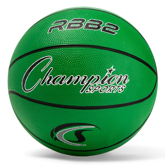 Basketball Champion Sports Rubber Junior, talla 5, verde