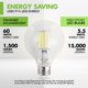 thumbnail image 3 of Bombilla LED globo KOR 5,5 W (equivalente a 60 W) 5000 K regulable – paquete de 4, 3 of 9