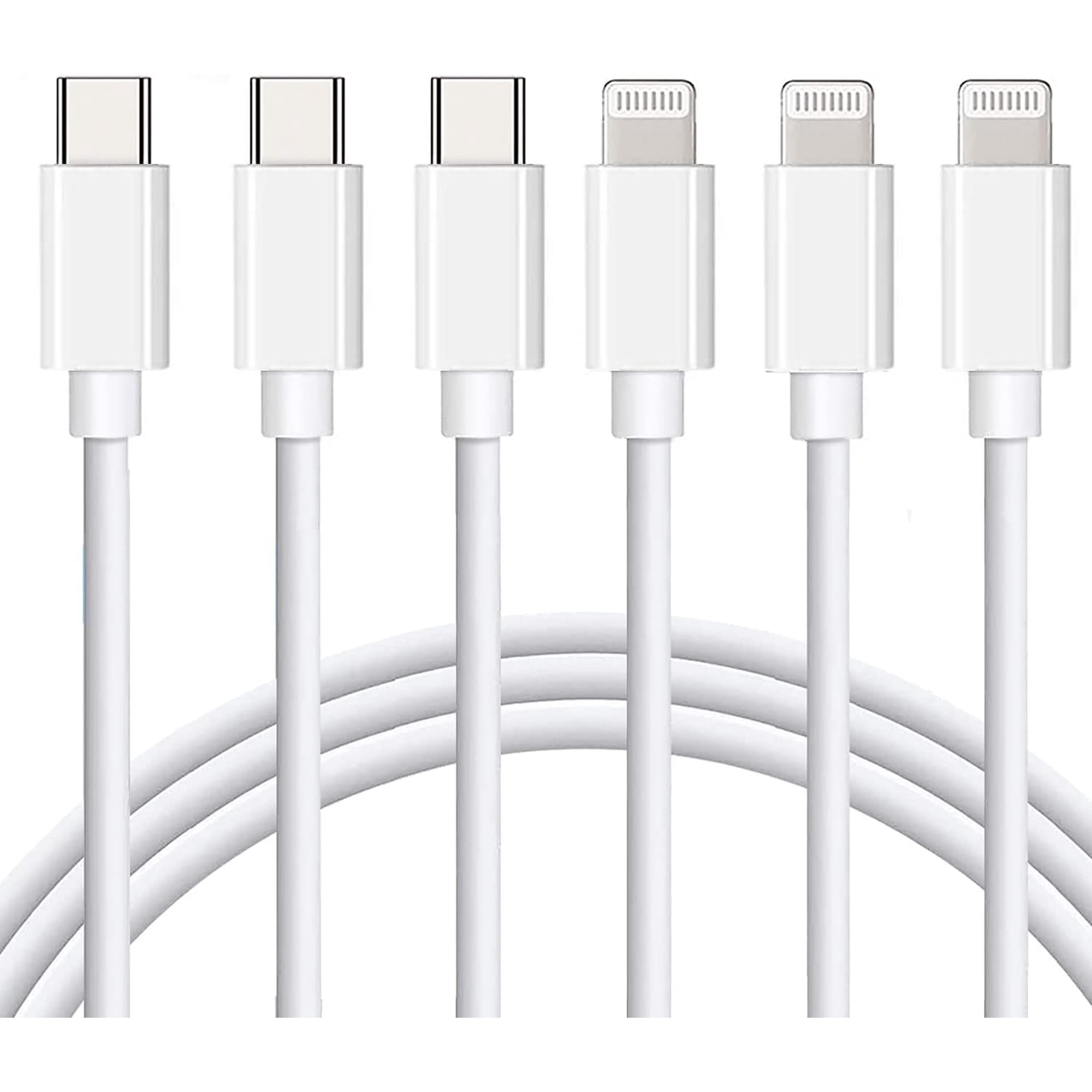 Cable Usb-c A Lightning Mitesbony, 3 Unidades, 1,8 M, Carga Rápida