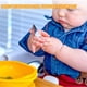 thumbnail image 4 of Juego de tenedor y cuchara para niños pequeños, juego de cubiertos de acero inoxidable para bebés con estuche de viaje, apto para lavavajillas, cubiertos para niños que están aprendiendo a usar., 4 of 6