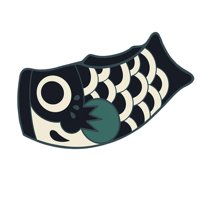 Bothyi - Alfombra De Exterior Japonesa Con Diseño De Peces Koi Para Pasillo, Dormitorio Y Porche.