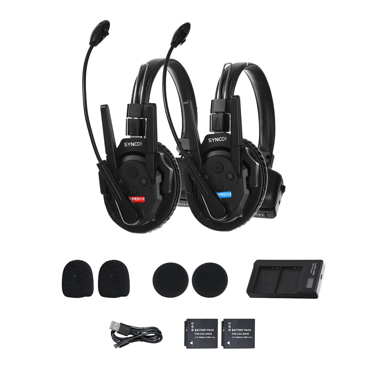 Sistema De Auriculares Con Intercomunicación Inalámbrica Synco Xtalk Xpro2 X2 500m