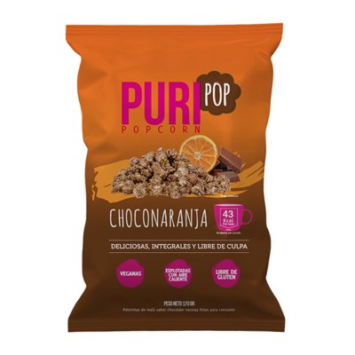 Puripop Chocolate Naranja 170 Gr.