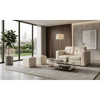 Fancy Hogar - Sofa Venecia 2 Cuerpos 2 Puff
