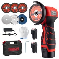 Amoladora Angular Teeno Inalámbrica 16,8 V 2000 Mah Con 2 Baterías
