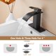 thumbnail image 2 of Grifo De Baño Black Waterfall De Una Sola Manija, 2 of 9