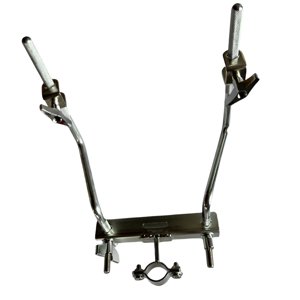 Magideal - Abrazadera De Extensión De Tambor, Soporte De Cencerro, Soporte De Montaje De Percusión, Abrazadera De Fijación Ajustable Para Pieza De Percusión De T 2 Cabeza