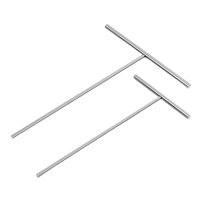Magideal - 2 Esparcidores De Crepes, Herramientas Para Panqueques, Antideslizantes, Resistentes Al Óxido, Accesorios De Cocina En Forma De T De Acero Inoxidable.