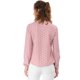 thumbnail image 5 of INSPIRE CHIC Blusa de manga larga con cuello con volantes para el regreso a clases del Día de San Valentín para mujer M Rosa-Puntos, 5 of 8