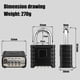 thumbnail image 2 of Candado Combinación Diyife USTAL117B 52mm Exterior Anticorte, 2 of 3