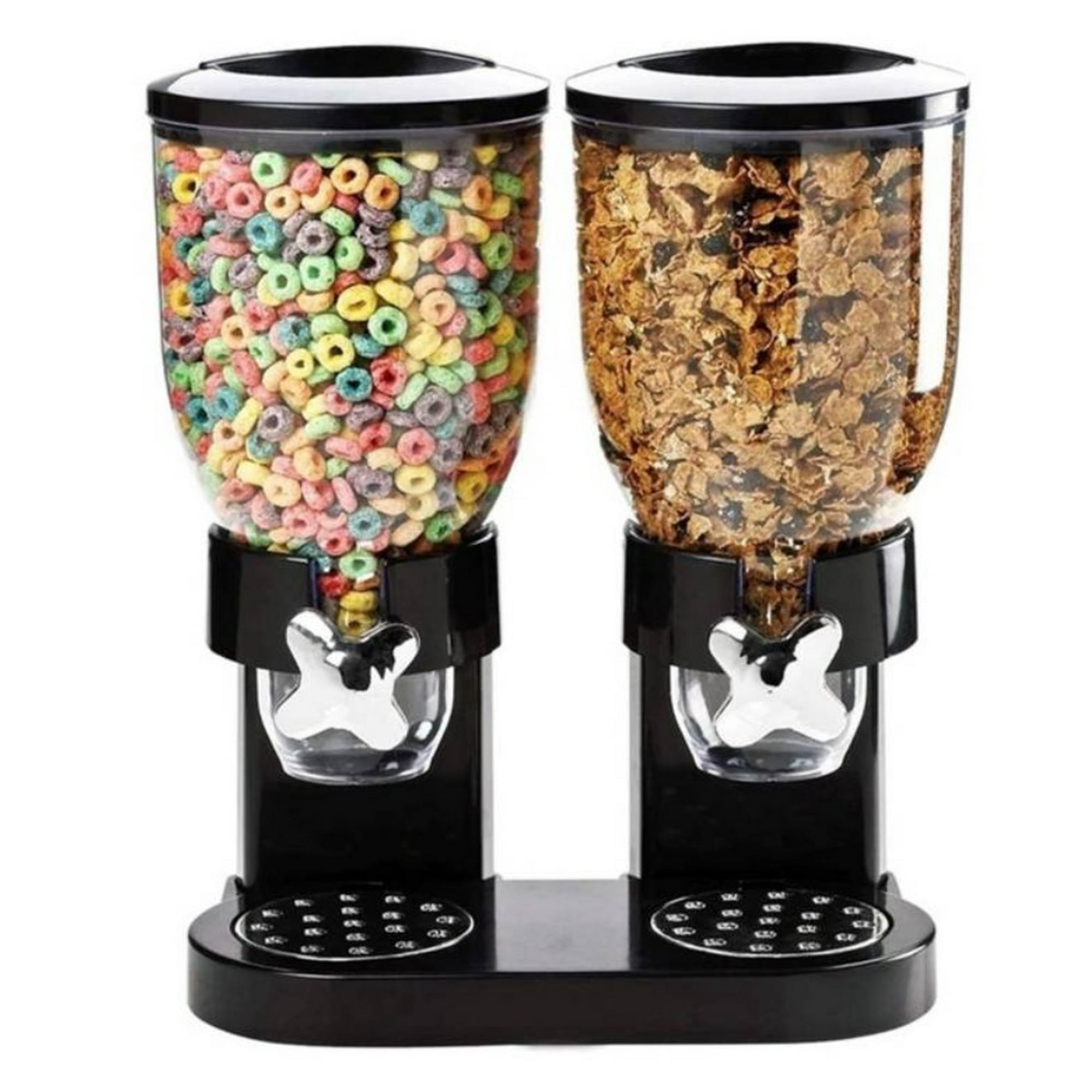 Tomasstore - Dispensador Doble De Mesa Cereal Granos Dulces Frutos Secos