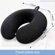 thumbnail image 3 of Almohada cervical Gosider de espuma viscoelástica negra para apoyar el cuello, 3 of 7