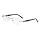 thumbnail image 2 of Gafas De Luz Azul Rectángulo Sin Montura Para Ordenador Unisex Hombre Mujer Argent 4.0X, 2 of 5