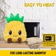 thumbnail image 5 of Almohadilla térmica Happy Fuel Pineapple apta para microondas para mujeres y niños, 5 of 8