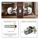 thumbnail image 4 of Juego de 3 pomos de puerta Copper Creek BK2040SS-3 con llave tipo bola, 4 of 7
