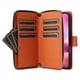 thumbnail image 4 of Funda Cartera con Cremallera y Correa para Samsung Galaxy A14 Soporte y Tarjetero Marrón, 4 of 6
