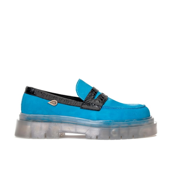 Mocasín Cuero Mármara Celeste Landazuri