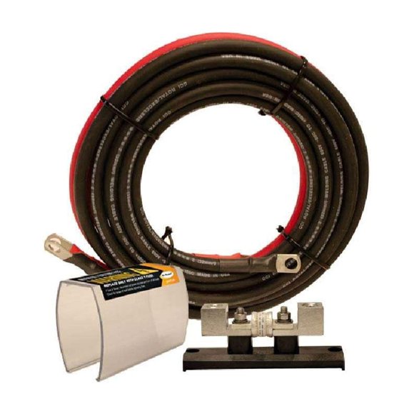 Kit de instalación DC Go Power GP-DC-KIT4 para inversores de 2000–2500 W – Cables de inversor 2/0 AWG con fusible de 300 A