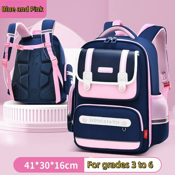 New Primary School Children British Style Shoulders Backpack 1-6 Grades Boys and Girls Large Capacity Multi-Compartment Schoolba