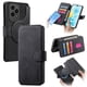 thumbnail image 1 of Funda Billetera Magnética para Honor 200 Lite Soporte Tarjetas Desmontable Negro, 1 of 6