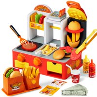 Set De Juego Para Restaurante De Comida Rápida Toy Lalalark Con Más De 40 Piezas