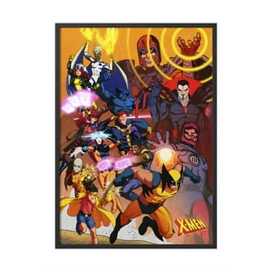 Creango - Cuadro Poster Enmarcado X Men Hombres X Decorativo